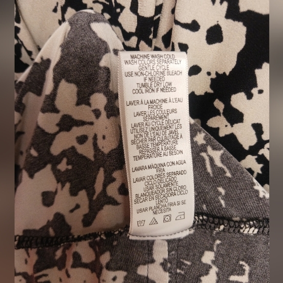 Taylor For A Pea In The Pod Maternity Woman's Black Beige Dress Size XS - Picture 8 of 9